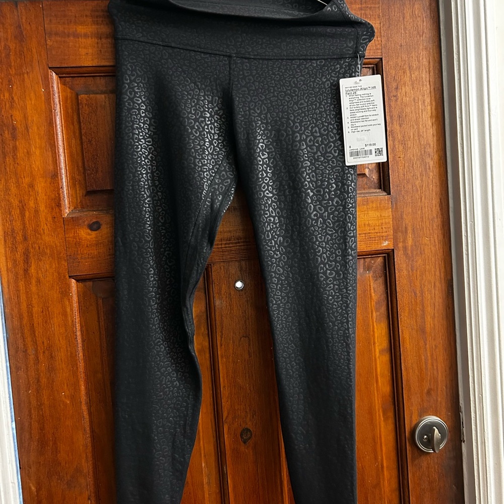 lululemon athletica Black Patterned Leggings